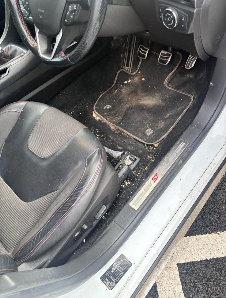 Ford ST-Line interior deep clean – before detailing